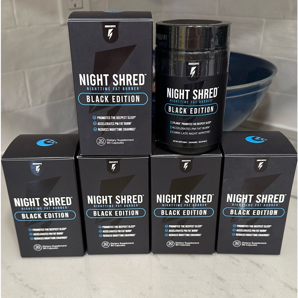 Innosupps Night Shred Black Edition. NIB 6 bottles